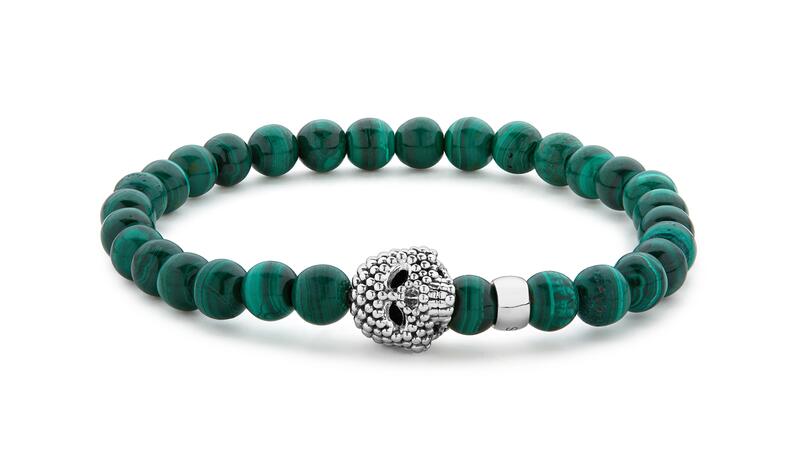 Lagos Anthem malachite bracelet for men
